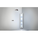 Sunshower Round Plus L infrarood + UV licht opbouw incl. installatieset hoek 185x33x25cm full body White SW769475