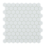 By Goof wandtegel - 3.5x3.5cm - Vierkant - 5mm - Mozaïek - white SW727428