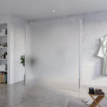 Fortifura Galeria Vrijstaande Inloopdouche - 180x200cm - Glas mat - antikalk - 8mm veiligheidsglas - 2 zijwanden 30cm - wandsteunen en hoekprofielen - Chroom SW992969