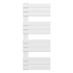 Belrad Handdoekradiator - links - aansluiting/comb - 1200X500mm- Wit SW1152672