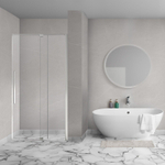 Aqua Vista Taviano Linea nisdeur - 90x200cm - incl. montageset - geborsteld rvs SW1244431