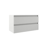 Adema Chaci Badkameronderkast - 100cm - 2 lades - greeploos - mat wit SW1212771