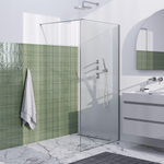 BRAUER Brushed Frame Inloopdouche helder glas met frame 100x200cm - geborsteld RVS SW1039048