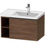 Duravit D-Neo wastafelonderkast 78.4x44x45.2cm 1 lade met softclose Noten (donker) Mat SW641418