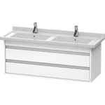 Duravit Ketho Wastafelonderkast 120x45.5x48cm Standaard greep met softclose spaanplaat wit Mat 0300527