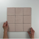 By Goof wandtegel - 13x13cm - 10mm - Vierkant - Roze Glans SW542672