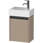 Duravit Ketho 2 wastafelonderbouwkast met 1 deur 36.4x23.8x44cm links, met greep antraciet Linnen mat SW771836