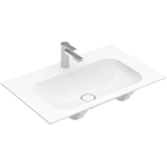 Villeroy & Boch Finion meubelwastafel 1 kraangat 80x50cm ceramic+ zonder overloop wit SW106520