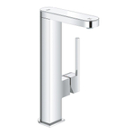 GROHE Plus waterbesparende wastafelkraan L-size m. digitale LED display moon white/chroom SW375281