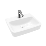 Villeroy & Boch O.novo wastafel onderzijde geslepen 55x46cm m.1 kraangat ceramic+ wit SW448370
