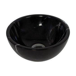 Plieger Mini Round waskom - 26x26x12cm - marmer zwart SW732898