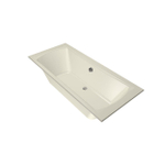 Xenz Robijn inbouwbad - 180x80cm - met overloop - met afvoer - Acryl Pergamon SW378292