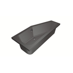Xenz Lagoon compact ligbad - 170x75cm - met overloop - zonder afvoer - Hoekopstelling rechts - Acryl Antraciet Mat SW102982
