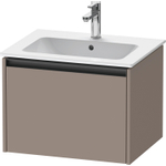 Duravit Ketho 2 wastafelonderbouwkast met 1 lade 61x48x44cm met greep antraciet basalt mat SW771907