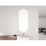 Wiesbaden Lumia spiegel ovaal met LED, dimbaar en spiegelverwarming 50 x 100 cm SW892029