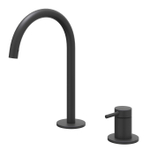 IVY Bond Wastafelmengkraan - 2-gats - bladmontage - uitloop - coldstart - Mat zwart PED SW1030741