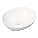 Wiesbaden Barco waskom ovaal 40 x 33 x 14,5 cm keramiek glans wit SW72922