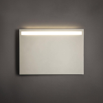 Adema Squared badkamerspiegel 100x70cm met bovenverlichting LED met spiegelverwarming en sensor schakelaar SW238221