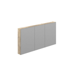 Thebalux spiegelkast model D 1x 90x70 en 1x 50x70 3x deur L/R/R draaiend 2x legplank schakelaar/stopcontact inclusief indirecte LED onderzijde exclusief opbouwlamp SW787361