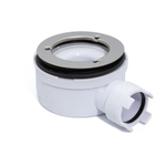 ZEZA Grade Douchebakafvoer - 90mm - 35l per min - zonder rooster - wit - OUTLET UDEN STORE34284