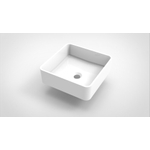 Arcqua Case waskom vierkant 37x37cm glans wit SW767303