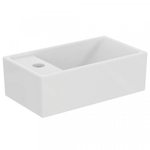 Ideal Standard Tempo fontein 37x21cm kraangat links zonder overloop keramiek wit SW421008