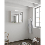 Mondiaz CUBB Spiegelkast - 80x70cm - 2 deuren - Linen (Wit) SW410964