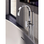 Hotbath Friendo staande badmengkraan met vaste uitloop chroom SW12058