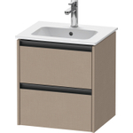 Duravit Ketho.2 wastafelonderkast 51x42x54.9cm geschikt voor 1 waskom Spaanplaat Linnen Mat SW772391