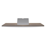 Looox Wood collection bath shelf 88cm met houder RVS geborsteld eiken RVS geborsteld SW73163