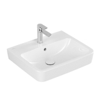 Villeroy & Boch O.novo wastafel 55x46cm met overloop 1 kraangat wit SW448415