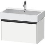 Duravit Ketho 2 wastafelonderbouwkast met 1 lade 78.4x46x44cm met greep antraciet wit mat SW772901