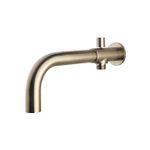 Wiesbaden inbouw-baduitloop met omstel rond 23cm geborsteld staal SW385115