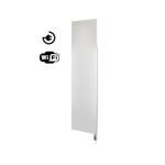 Sanicare Elektrische Design Radiator Denso -180x40cm - Wifi - mat wit - thermostaat chroom (rechtsonder) SW1000753