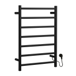 Smedbo Dry Handdoekradiator - 50x68.9cm - ophangen - RVS Mat Zwart SHOWROOMMODEL SHOW22745