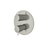 Hotbath Laddy inbouwthermostaat met stop omstel rond nikkel geborsteld SW54052