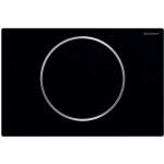 Geberit Sigma10 bedieningsplaat - 2-toets spoeling - ronde knop - matzwart/easy-to-clean SW242678