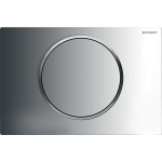 Geberit Sigma10 bedieningsplaat - 2-toets spoeling - ronde knop - glans/mat/glans chroom 0730023