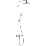 Hansgrohe Croma Select E Regendoucheset - hoofddouche 18cm - Ecostat - thermostatisch - chroom 0605343