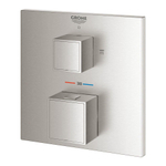 Grohe Grohtherm Cube Mengkraan inbouw - 2 knoppen - mengkraan - supersteel SW438973