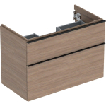 Geberit iCon wastafelonderkast 88.8x61.5x47.6cm 2 lades met softclose Spaanplaat Eiken SW637652