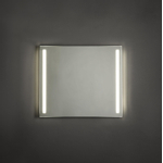 Adema Squared badkamerspiegel 80x70cm met verlichting links en rechts LED met spiegelverwarming en sensor schakelaar SW238216