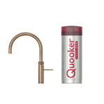 Quooker Fusion Round kokendwaterkraan - draaibare uitloop - PRO3 reservoir - Warm / kokend water - Messing Patina (Goud) SW647515