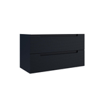 Adema Prime Balance Wastafelonderkast - 100x55x44.9cm - 2 lades - Geintegreerde greep - MDF - mat marine blauw SW892626