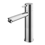 Hotbath Cobber middelhoge wastafelmengkraan met rechte uitloop zonder waste chroom SW73544