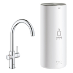 GROHE Red Keukenkraan - hoog - 3 in 1 - c uitloop - l size boiler - chroom SW108060