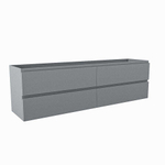 Mondiaz HAY wastafelonderkast - 170x40x50cm - 4 lades - uitsparing links - softclose - Plata SW1016134