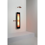 Sunshower Round Medium One infrarood opbouw incl. Wandbeugel 140x33x12cm inclusief 5 jaar garantie Black SW773804