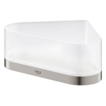 GROHE Selection Douchetray - 17x17x20x8.5cm - hoekmodel - wandmontage - supersteel/mat glas SW444530