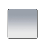 Saniclass Retro Line Square Spiegel - 80x80cm - vierkant - afgerond - frame - mat zwart SW493096